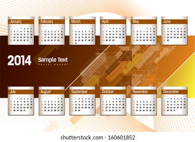 2014 Calendar.