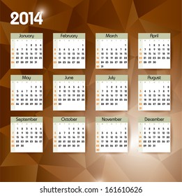 2014 Calendar.