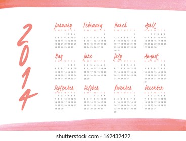 2014 Calendar