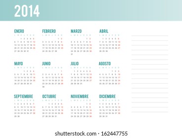 2014 Calendar