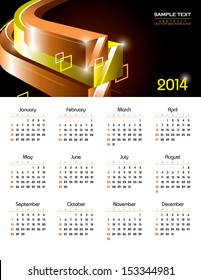 2014 Calendar. Abstract Background.