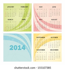 2014 calendar design.