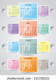 2014 calendar design with interchangeable photo frames