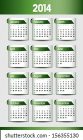 2014 Calendar. Modern Design.