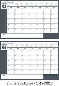 2014 calendar, part 2 of 6