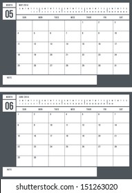 2014 calendar, part 3 of 6