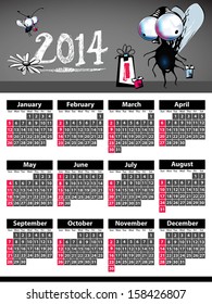 2014 calendar smile