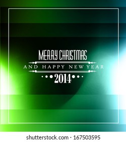 2014 Christmas Colorful Background with a waterfall of ray lights and a lot of baubles and stars.