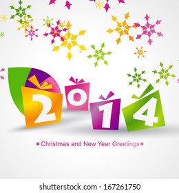 2014 colorful gifts design background