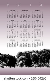 2014 Creative Landscape Calendar for Print or Website