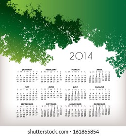 2014 Creative Landscape Calendar for Print or Website 