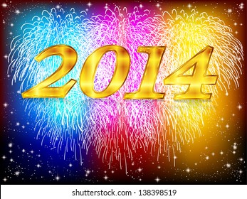 2014 fireworks background