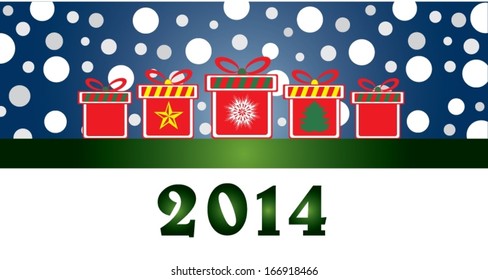 2014, gifts, Happy New Year, Merry Christmas