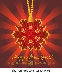 2014 Happy New Year greeting card or background. Christmas Greeting Card.