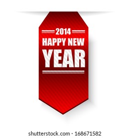 2014 happy new year textured banner illustration design 