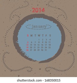 2014 January Calendar