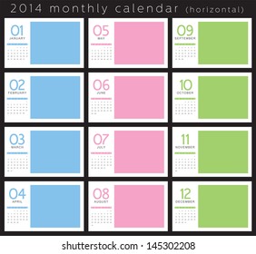 2014 Monthly Calendar