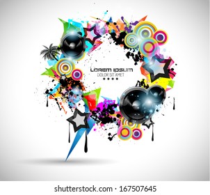 2014 Music Event Background for your  Flyer invitations.