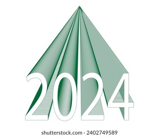 2014 New Year Artistic Illustration. 