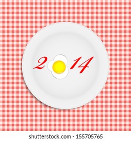 2014 New Year background vector illustration