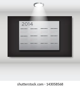 2014 new year calendar vector illustration 