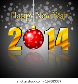 2014 New Year Colorful Background for your Party invitations.