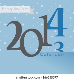 2014 New Year Greetings Card. Happy Holidays