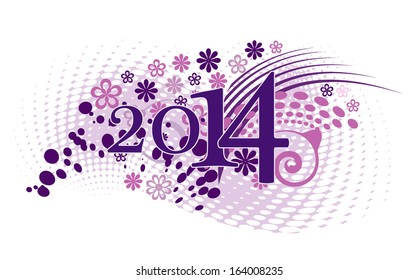 2014 new year vector background