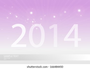 2014 New Year vector   background illustration  template  - Vector 2014 design template background illustration