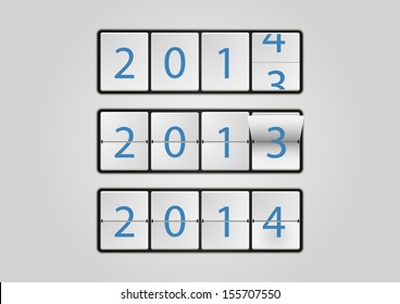 2014 ticker board calendar