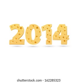 2014 word of cheese. Vector word template