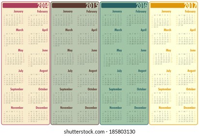 2014-2017 Calendar