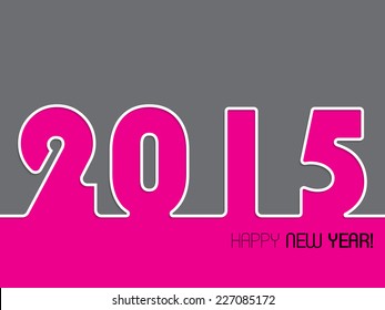 2015 background design with happy new year text