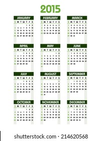 2015 Calendar.