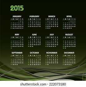 2015 Calendar.