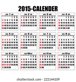 2015 Calendar