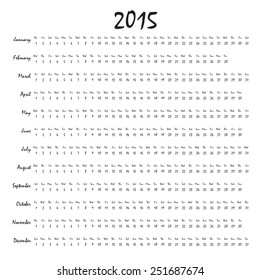 2015 Calendar