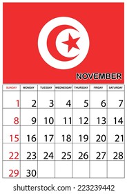 A 2015 Calendar with a Country