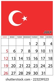 A 2015 Calendar with a Country