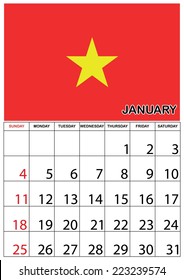 A 2015 Calendar with a Country
