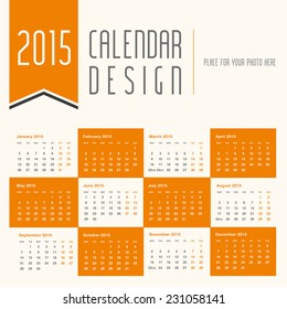 2015 calendar design