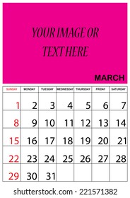 A 2015 Calendar isolated on white background