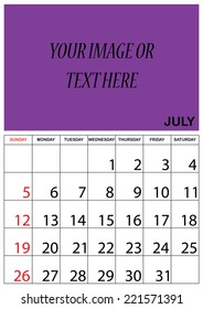 A 2015 Calendar isolated on white background