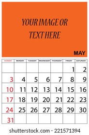 A 2015 Calendar isolated on white background