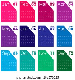 2015 calendar Minimal