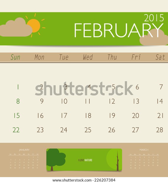 Template For 2015 Calendar from image.shutterstock.com