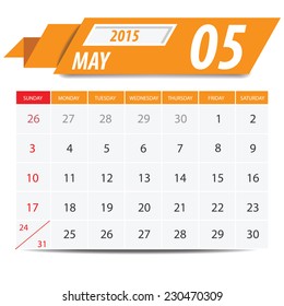 2015 Calendar Calendar Vector Design.