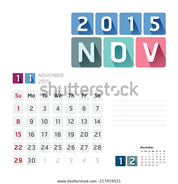 november 11 2015 calendar