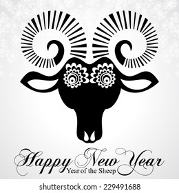 2015 Chinese New Year of the Sheep. Vector file organized in layers for easy editing. 
