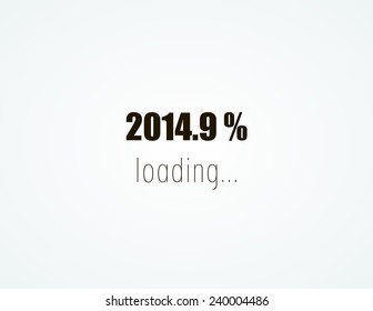 2015 creative loading. isolated background. percentage. Vector illustration.